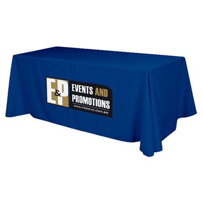 Flat 3-sided Table Cover - fits 8' standard table: Polyester