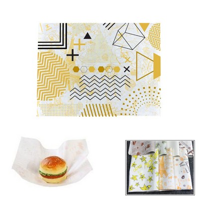 Custom Hamburger Sandwich Wrapping Paper